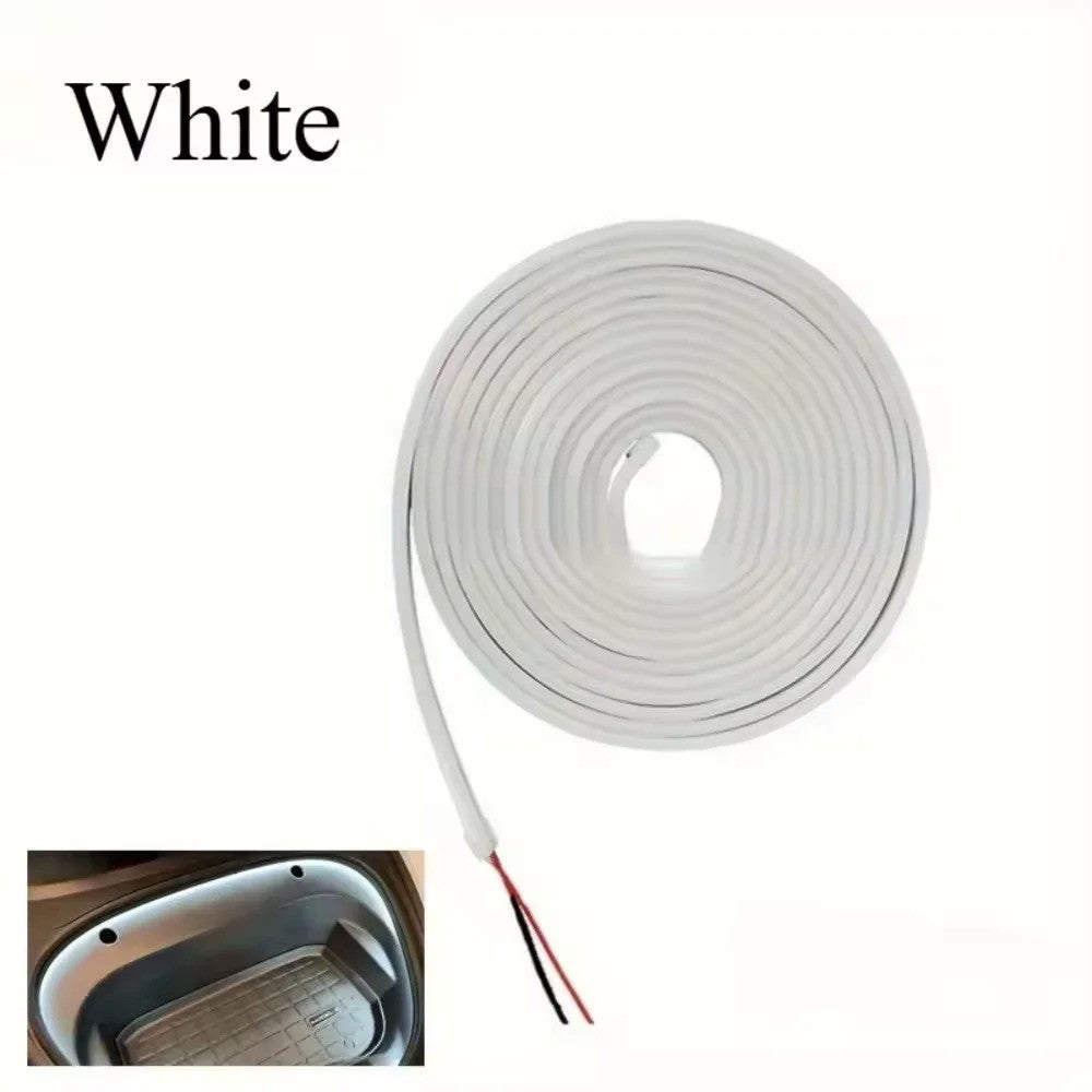 Bande Lumineuse LED Coffre Hayon Auto 4M Lumière Blanche Éclairage Intérieur