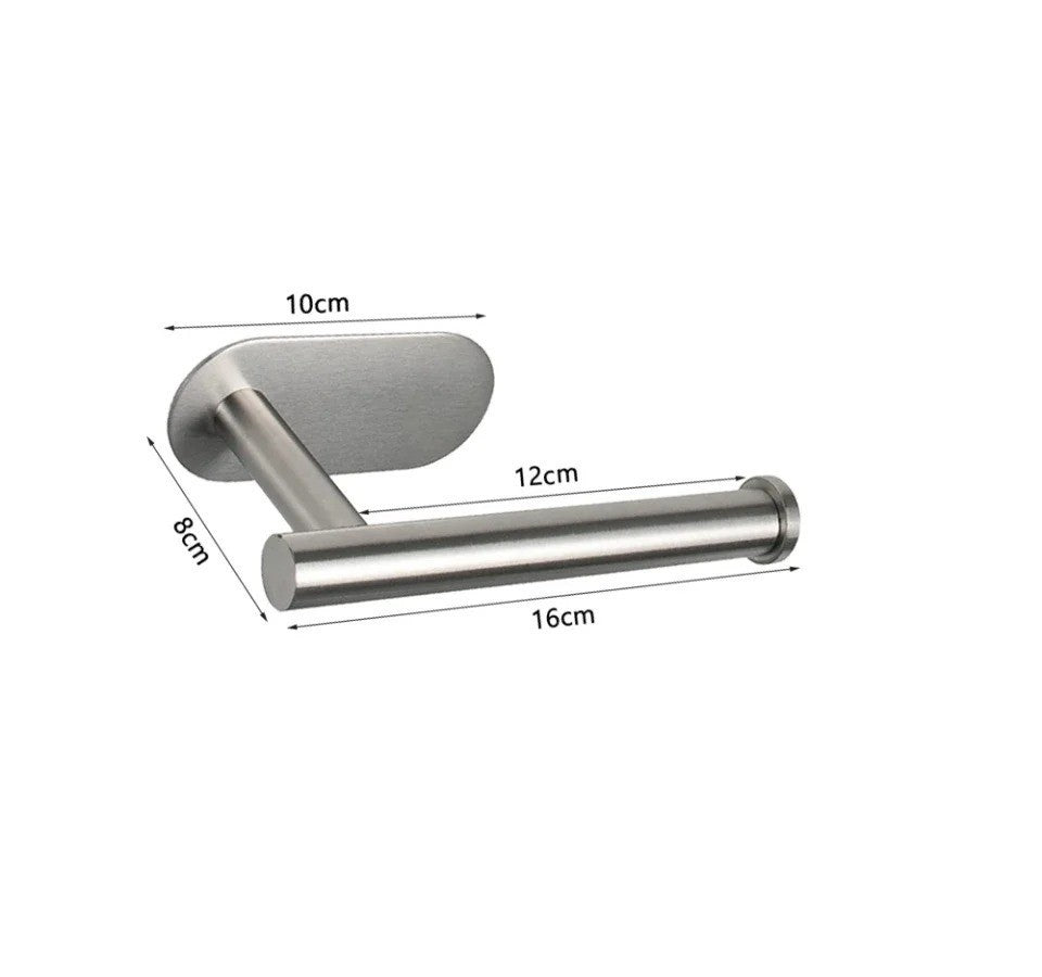 Porte Papier WC Mural Inox Sans Perçage – Support Papier Toilette Moderne
