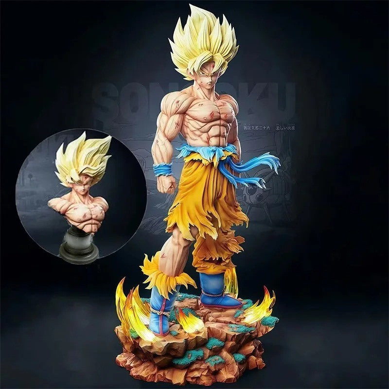 Figurine Dragon Ball Z – Son Goku Super Saiyan – Environ 34 cm
