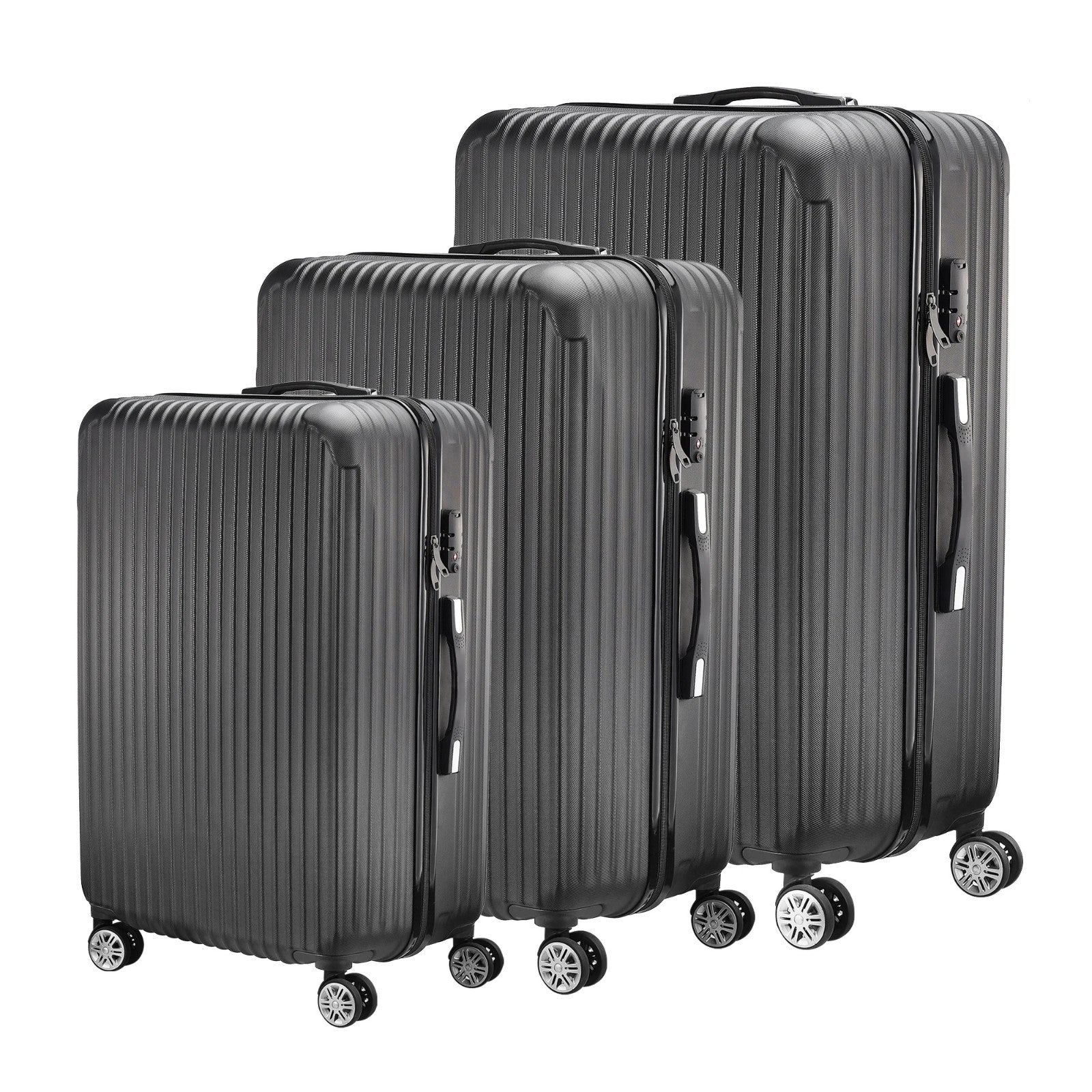 Lot de 3 Valises Rigides S M L – Serrure TSA – 4 Roues – Voyage