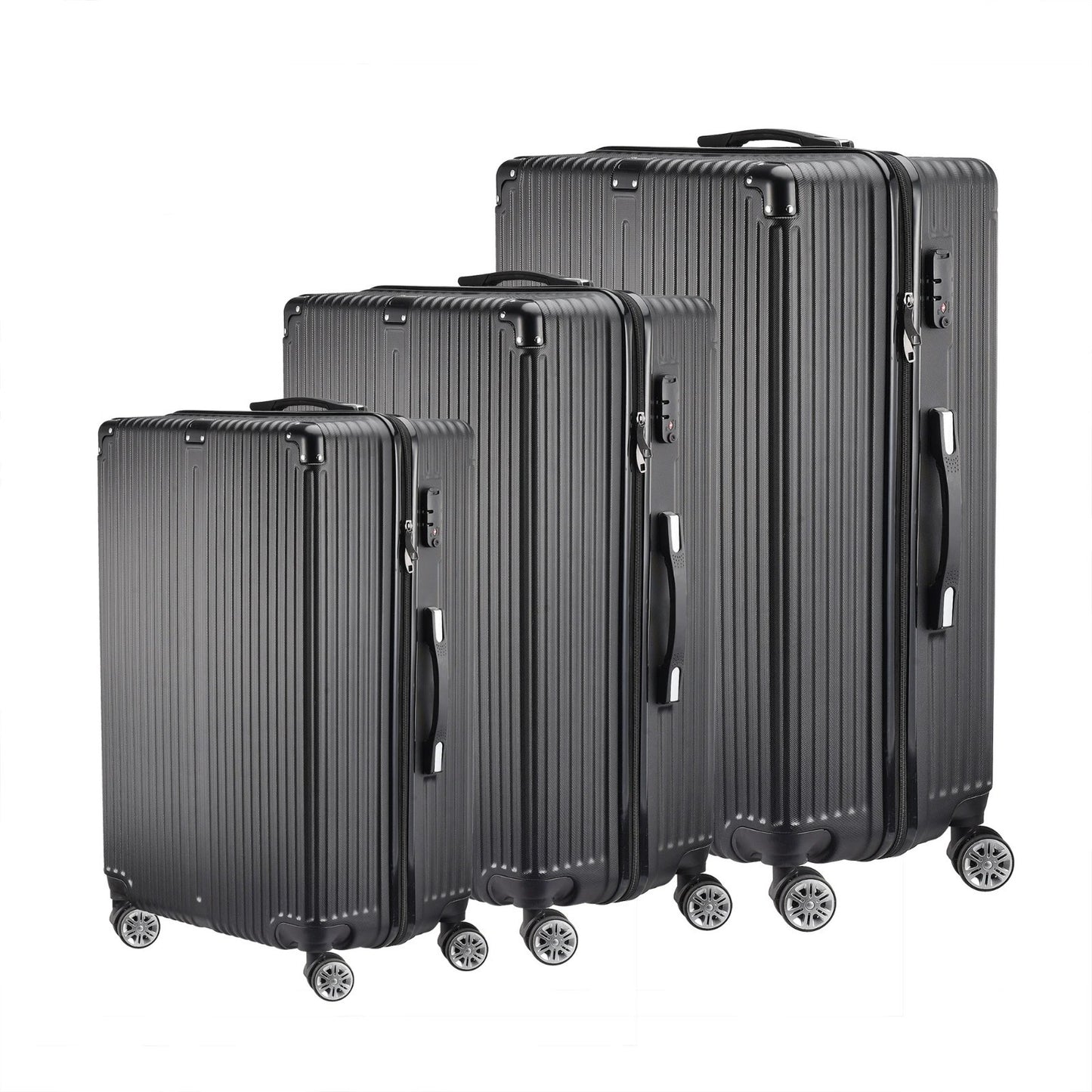 Lot de 3 Valises Rigides S M L – Serrure TSA – 4 Roues – Voyage