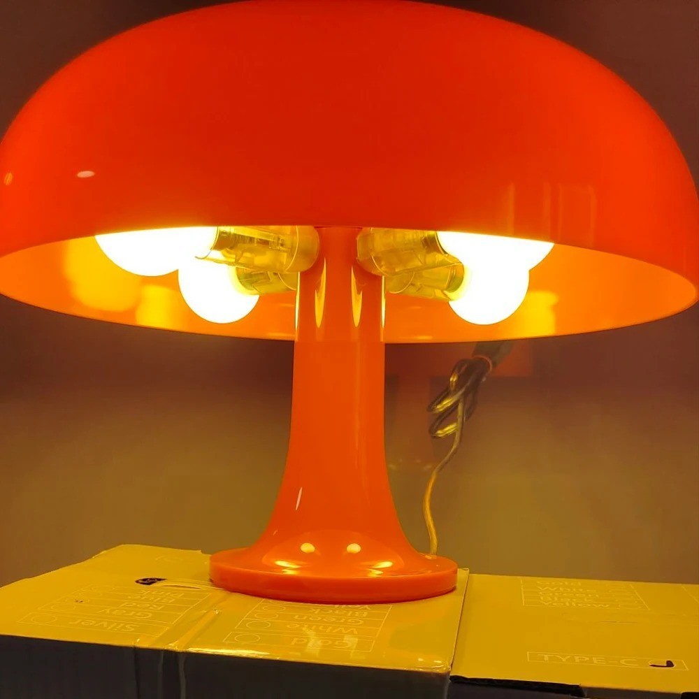 Lampe de table design champignon – Style italien – Éclairage haut de gamme