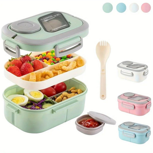 Boîte déjeuner bento compacte – Lunch box étanche – Sans BPA – Bureau