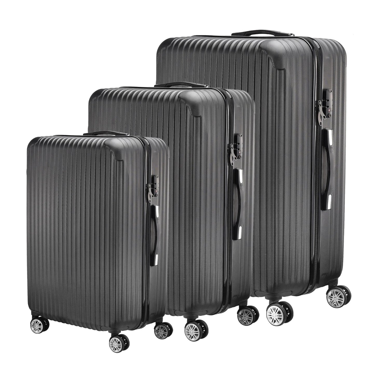 Lot de 3 Valises Rigides S M L – Serrure TSA – 4 Roues – Voyage