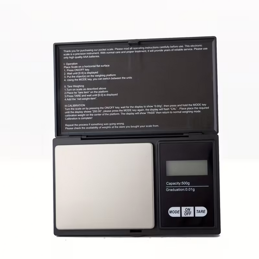 Balance de Précision Numérique 0,01 g – Mini Balance de Poche – Jusqu’à 500 g