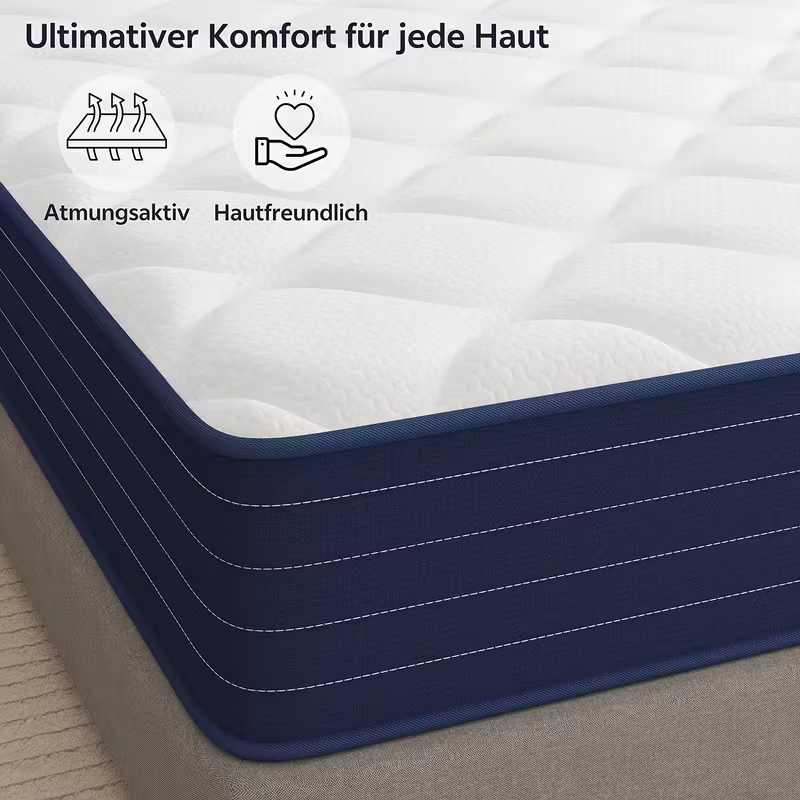 Matelas hybride confort premium – Soutien équilibré et couchage respirant