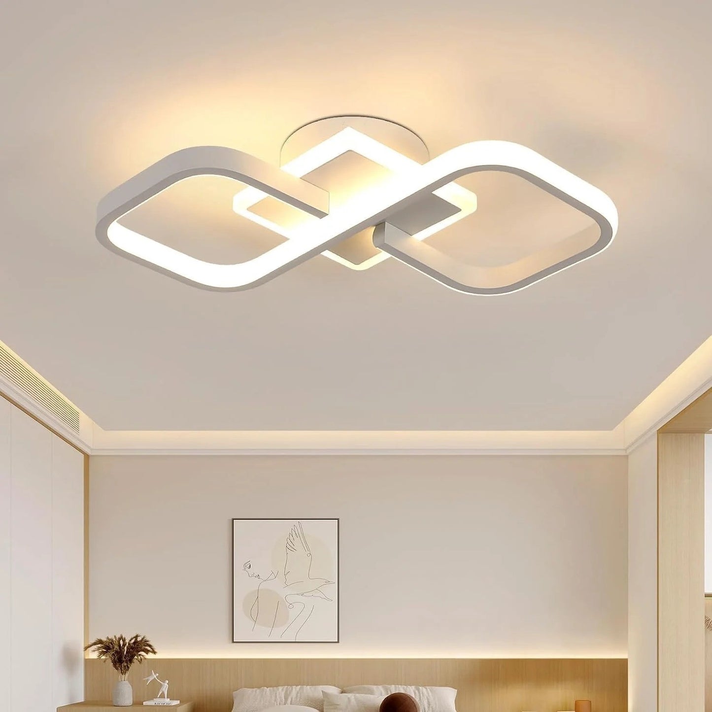 Plafonnier LED 36W 4000LM Blanc Chaud 3000K – Luminaire Intérieur Moderne