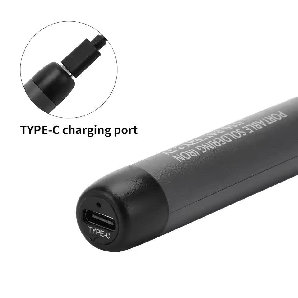 Kit Fer à Souder USB Type C Portable Sans Fil 450°C Batterie 600mAh Température