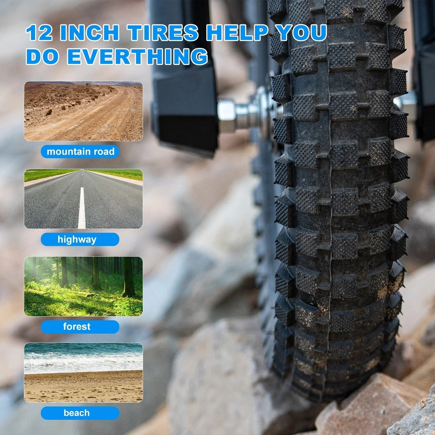 Moto Électrique Enfant 3-12 Ans, 300W, 15km Autonomie, 3 Vitesses, Frein Disque