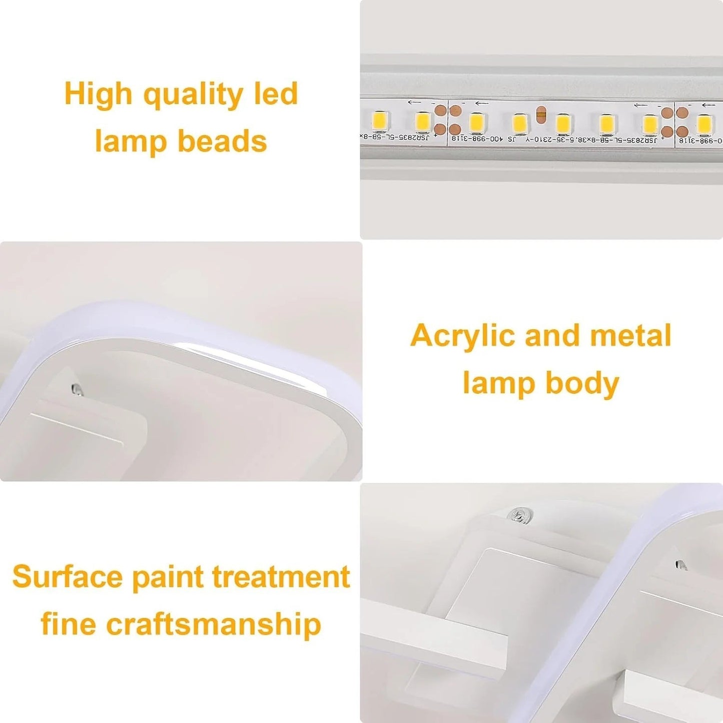 Plafonnier LED 36W 4000LM Blanc Chaud 3000K – Luminaire Intérieur Moderne