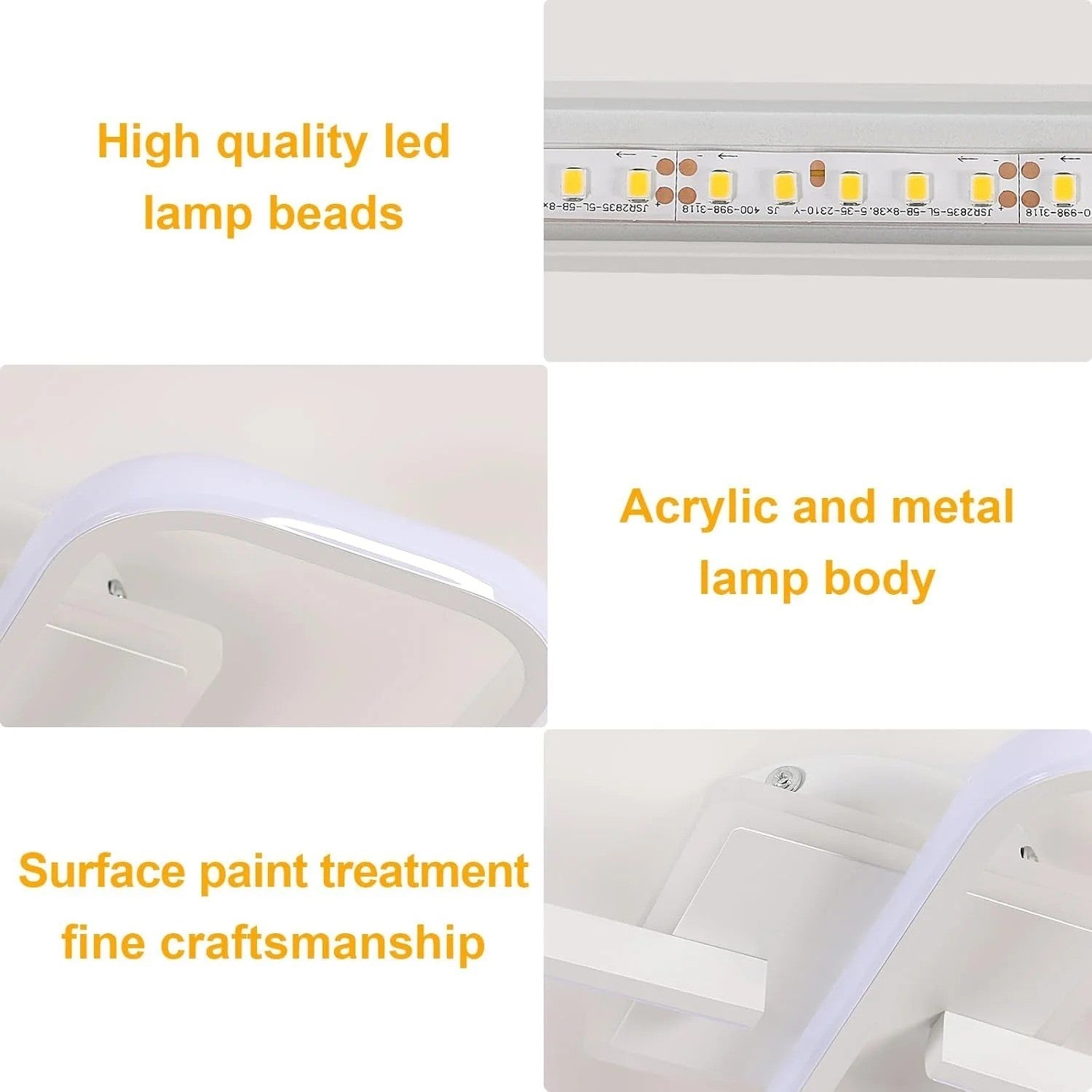 Plafonnier LED 36W 4000LM Blanc Chaud 3000K – Luminaire Intérieur Moderne