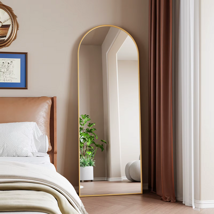 Grand miroir de sol design – Style contemporain