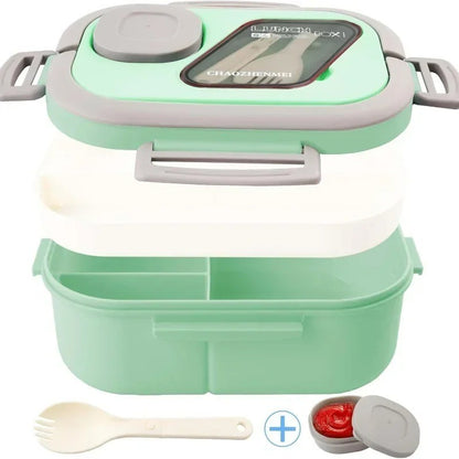 Boîte déjeuner bento compacte – Lunch box étanche – Sans BPA – Bureau