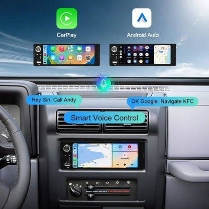 Autoradio 1 DIN 6,2" Écran tactile CarPlay Android Auto Bluetooth USB MP3