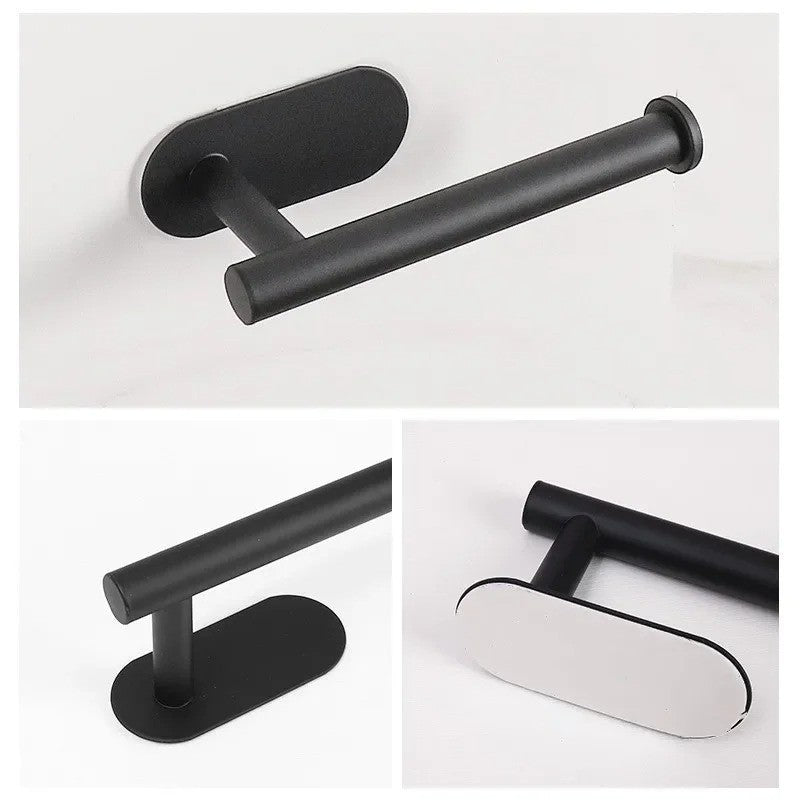 Porte Papier WC Mural Inox Sans Perçage – Support Papier Toilette Moderne