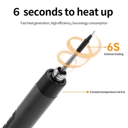 Kit Fer à Souder USB Type C Portable Sans Fil 450°C Batterie 600mAh Température
