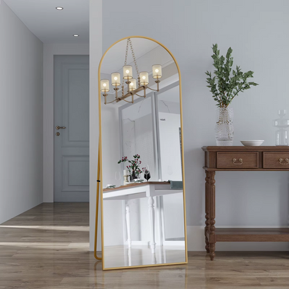 Grand miroir de sol design – Style contemporain