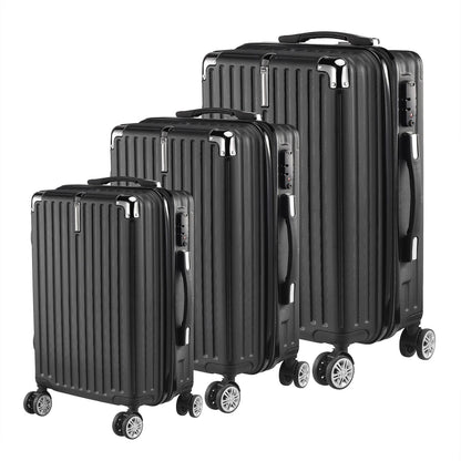 Lot de 3 Valises Rigides S M L – Serrure TSA – 4 Roues – Voyage