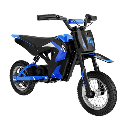Moto Électrique Enfant 3-12 Ans, 300W, 15km Autonomie, 3 Vitesses, Frein Disque