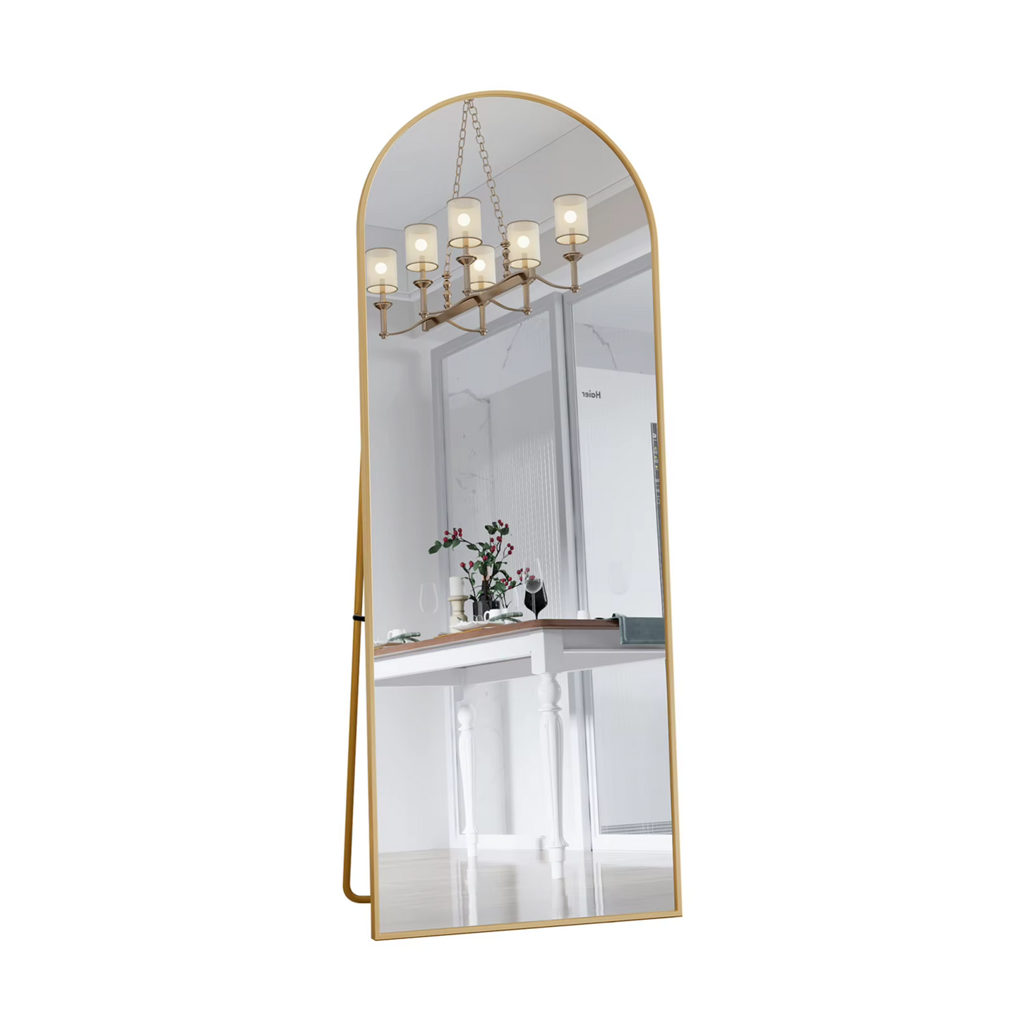 Grand miroir de sol design – Style contemporain