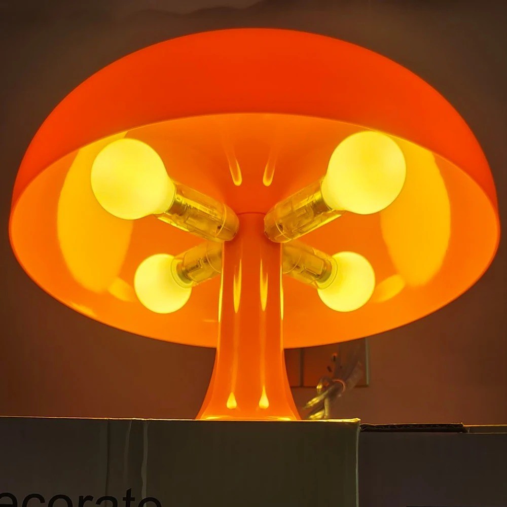 Lampe de table design champignon – Style italien – Éclairage haut de gamme