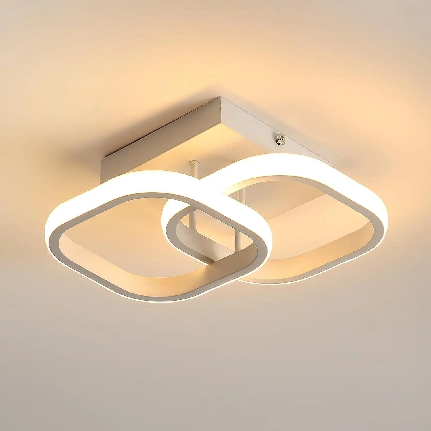 Plafonnier LED Moderne 22W Blanc Chaud 3000K – Luminaire Design Couloir Salon