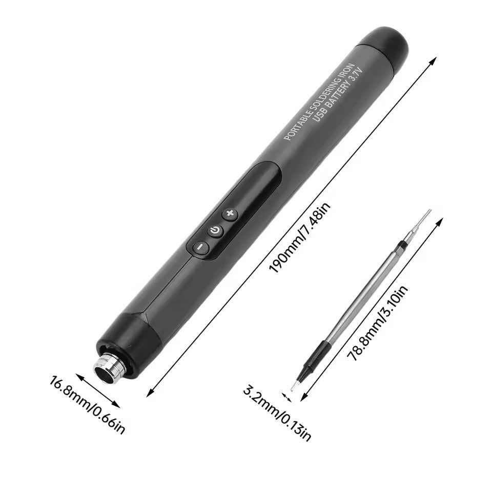 Kit Fer à Souder USB Type C Portable Sans Fil 450°C Batterie 600mAh Température