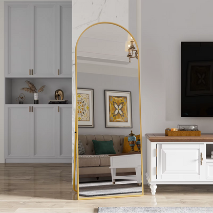 Grand miroir de sol design – Style contemporain