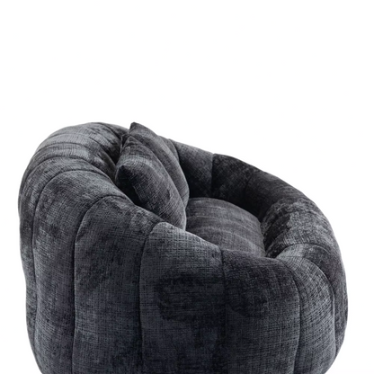 Canapé lounge cocooning en chenille – Design contemporain