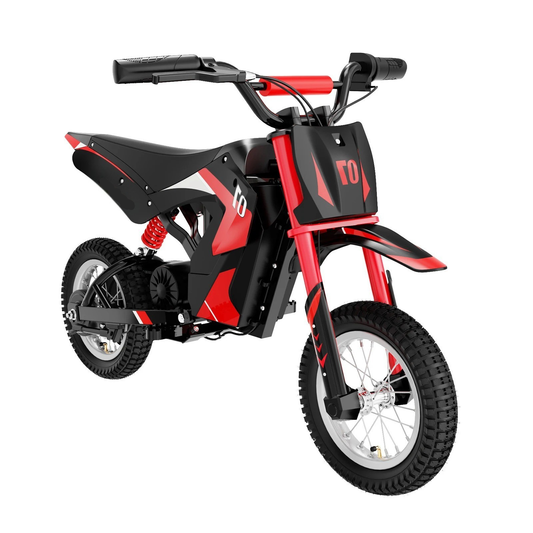 Moto Électrique Enfant 3-12 Ans, 300W, 15km Autonomie, 3 Vitesses, Frein Disque
