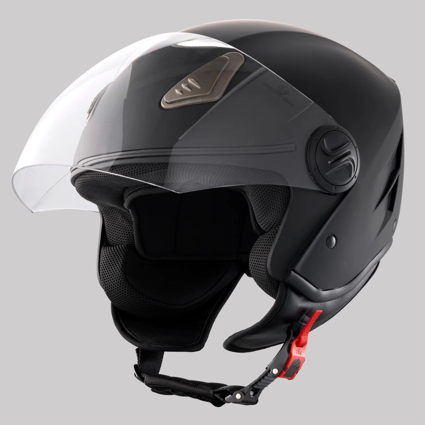 Casque Moto Scooter Confort – Design Moderne – Noir S M L