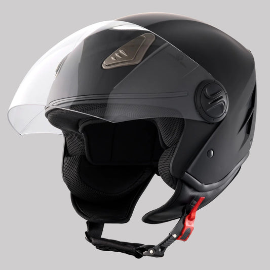 Casque Moto Scooter Confort – Design Moderne – Noir S M L
