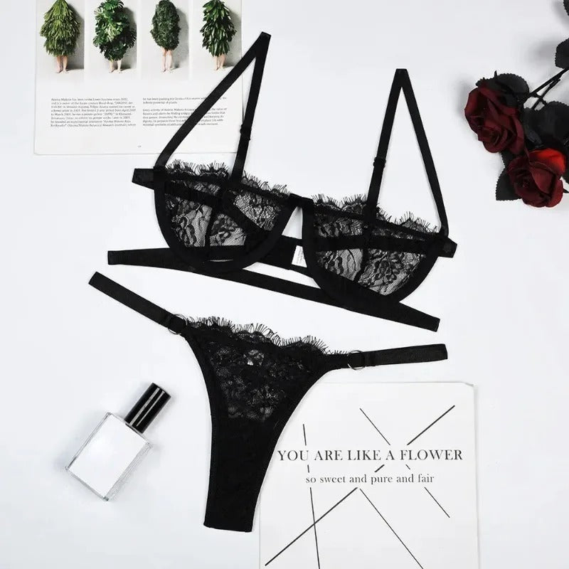 Ensemble Lingerie Dentelle Femme Sexy