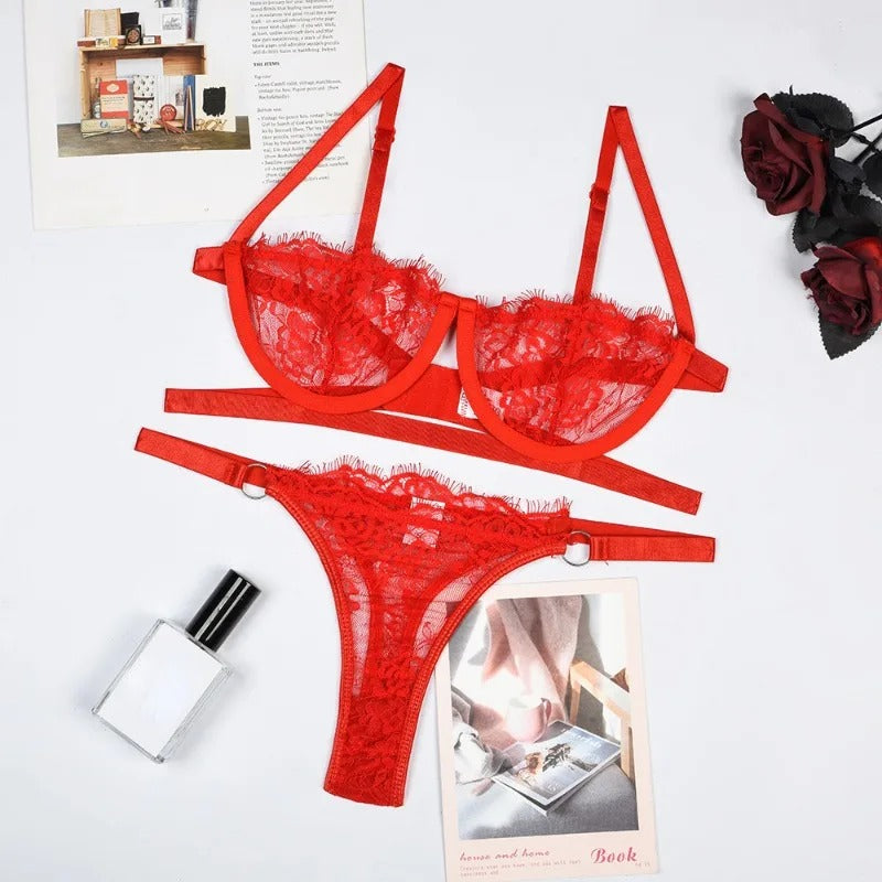 Ensemble Lingerie Dentelle Femme Sexy