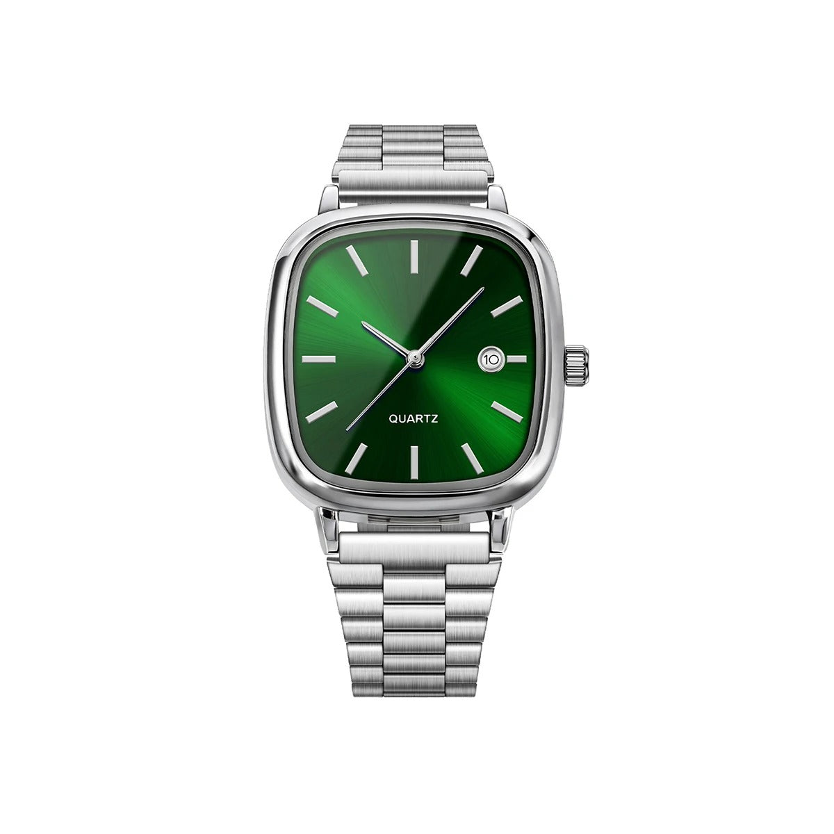 Montre Homme Carrée Minimaliste Acier Élégante